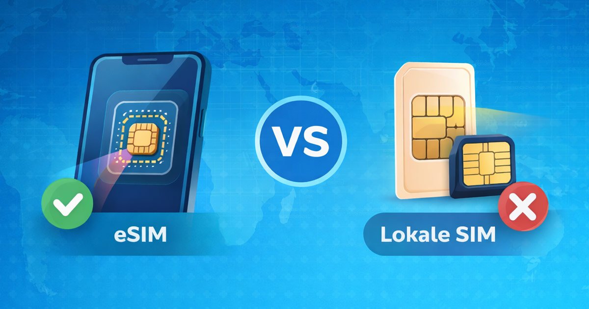 eSIM of lokale simkaart? Wat is beter op vakantie?